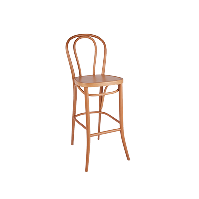 Ahşap Thonet Bar Sandalyesi - Meşe