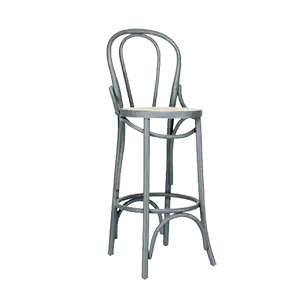 ASOS GRİ AHŞAP THONET BAR SANDALYESİ