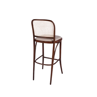 Thonet Ahşap Hazeranlı Bar Sandalyesi