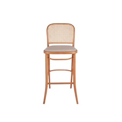 B811 Shod Meşe Cilalı Thonet Bar Sandalyesi