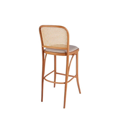 B811 Shod Meşe Cilalı Thonet Bar Sandalyesi