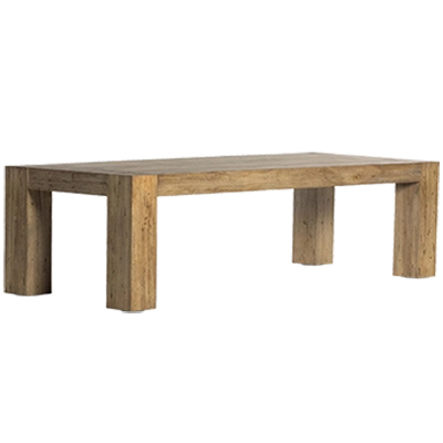 ABASO DİNİNG TABLE, RUSTİC WORMWOOD