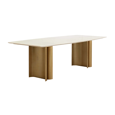 ASTARA DİNİNG TABLE, ANTİQUE BRASS