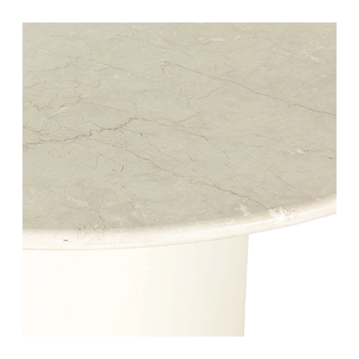 BELLE 60 ROUND DİNİNG TABLE, CREAM MARBLE