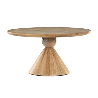 BİBİANNA DİNİNG TABLE, SMOKED HONEYBLUSH MARBLE