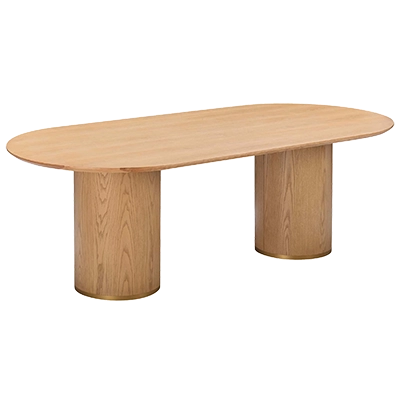 BRANDY OVAL DİNİNG TABLE, NATURAL ASH