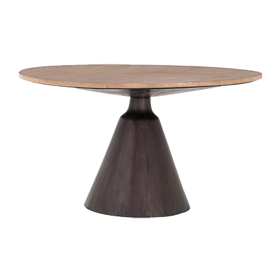 BRONX ROUND DİNİNG TABLE, BRUSHED PARAWOOD