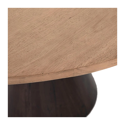 BRONX ROUND DİNİNG TABLE, BRUSHED PARAWOOD