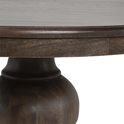 BROOKSİDE 60 ROUND DİNİNG TABLE, DARK BROWN