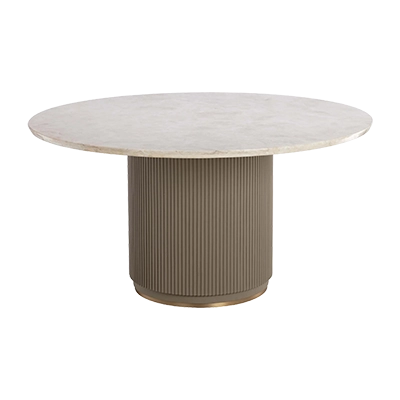 CATALDİ ROUND DİNİNG TABLE, TAUPE