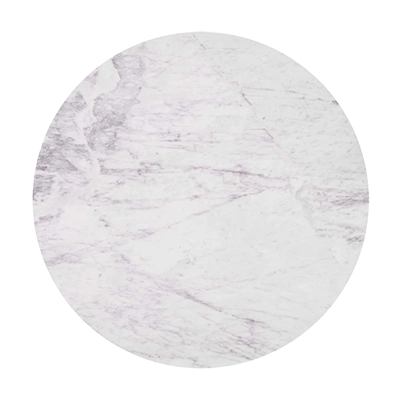 IZOLA DİNİNG TABLE, WHİTE MARBLEBLACK BASE