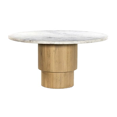 MARİAH ROUND DİNİNG TABLE, WHİTE MARBLE