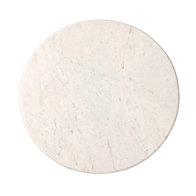 ORANDA 42 ROUND DİNİNG TABLE, POLİSHED WHİTE MARBLE