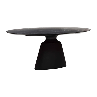 TAJİ OVAL DİNİNG TABLE, BLACK