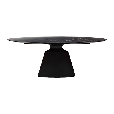 TAJİ OVAL DİNİNG TABLE, BLACK