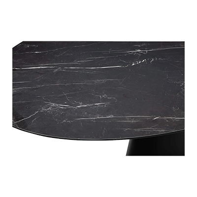 TAJİ OVAL DİNİNG TABLE, BLACK