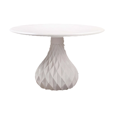 TULUM OUTDOOR ROUND DİNİNG TABLE, IVORY