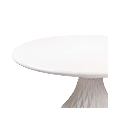 TULUM OUTDOOR ROUND DİNİNG TABLE, IVORY